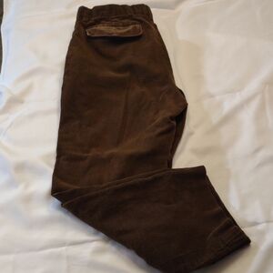 Banana Republic Men's Classic Corduroy Trousers in Rich Brown - Size 33/30